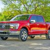 Red Ford F150 Car paint by numbers