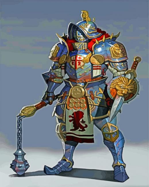 Strong Roman Gladiator paint by numbers