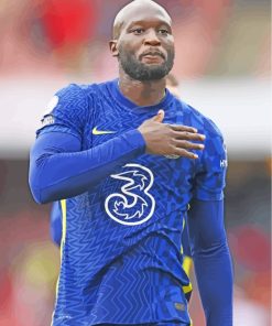 Football Player Romelu Lukaku paint by numbers