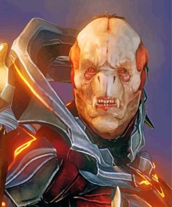 Scary Didact Video Game paint by numbers