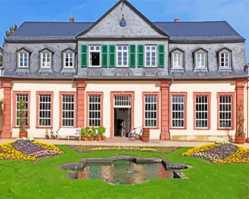 Schloss Park Frankfurt paint by numbers