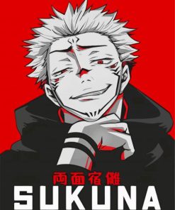 Sukuna Character Poster paint by numbers