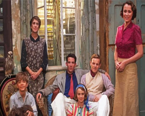 The Durrells Characters paint by numbers