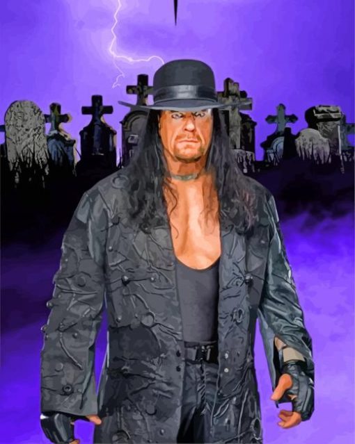 WWE The Undertaker paint by numbers