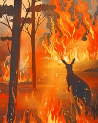 The Australian Bushfires paint by numbers