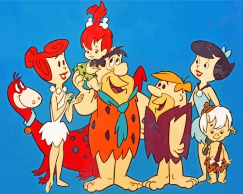 The Flintstones Cartoons paint by numbers