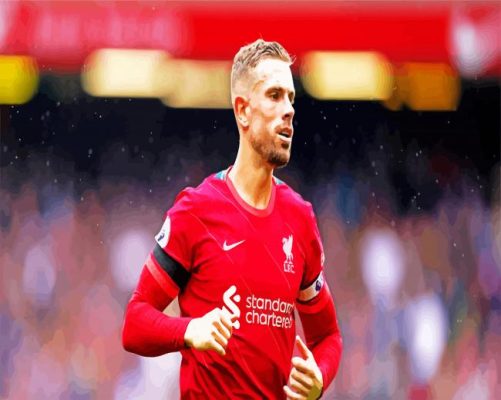 Football Player Jordan Henderson paint by numbers