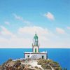 The Lighthouse At Akrotiri Santorini paint by numbers