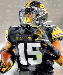 Tyler Goodson Iowa Hawkeyes paint by numbers