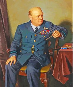 Winston Churchill Portrait paint by numbers