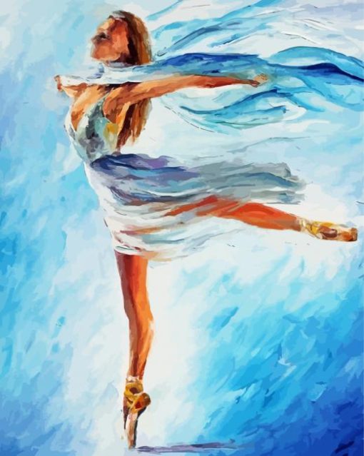 Abstract Dancer paint by numbers