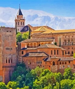 Alhambra Palace Andalusia paint by numbers