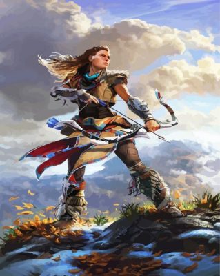 Aloy Hunter paint by numbers