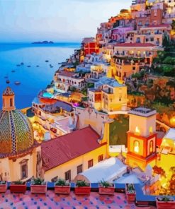 Amalfi Coast Italy paint by numbers