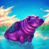 Angel Hippopotamus paint by numbers