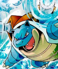 Angry Blastoise paint by Numbers