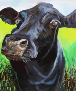 Black Angus Cattle paint by numbers