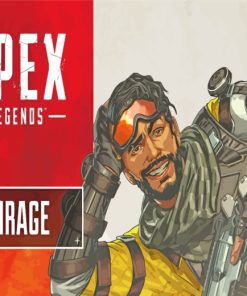 Apex Legends Mirage paint by numbers