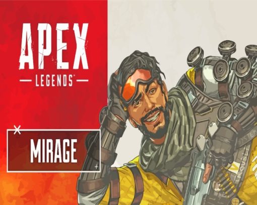 Apex Legends Mirage paint by numbers