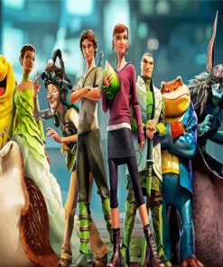 Epic Animated Movie paint by numbers