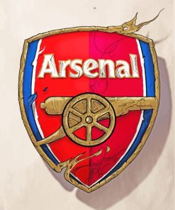 Arsenal Logo paint by numbers