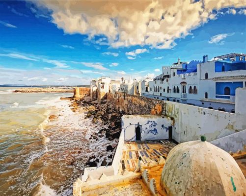 Asilah City Buildings paint by numbers