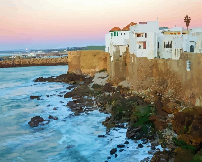 Aesthetic Asilah Beach paint byn umbers