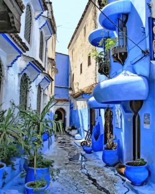 Asilah Streets paint by numbers