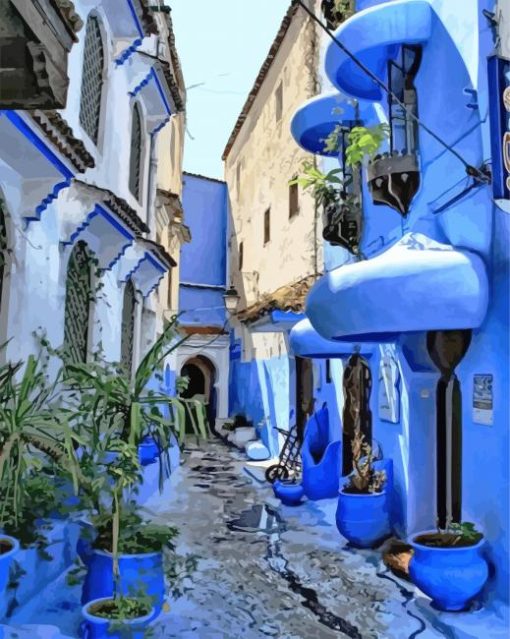 Asilah Streets paint by numbers