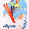 Aesthetic Aspen Ski paint by numbers