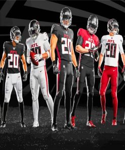 Atlanta Falcons Team paint by numbers