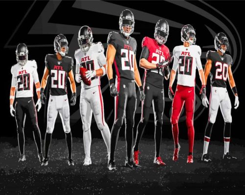 Atlanta Falcons Team paint by numbers