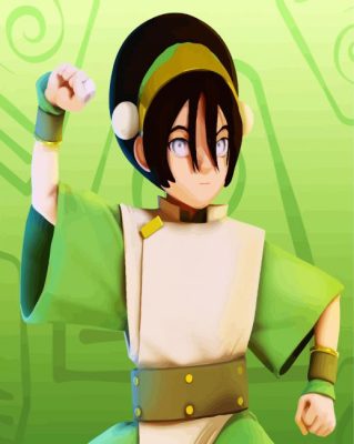Toph Beifong Character paint by numbers