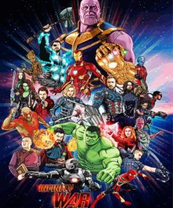 Avengers Infinity War paint by numbers