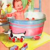 Baby Bathing paint by numbers