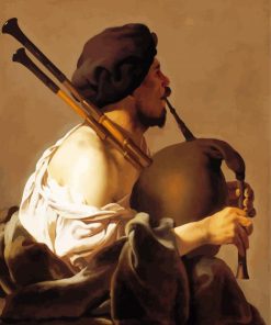 Bagpipe Player paint by numbers