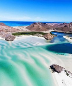 Wonderful Beach Seascape In Baja paint by numbers