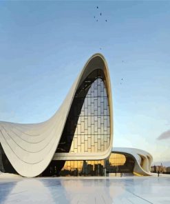 Heydar Aliyev Centre Building paint by numbers