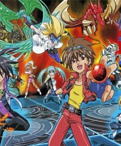 Bakugan Battle Brawlers Anime paint by numbers