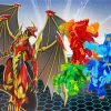 Bakugan Battle Brawlers Characters paint by numbers