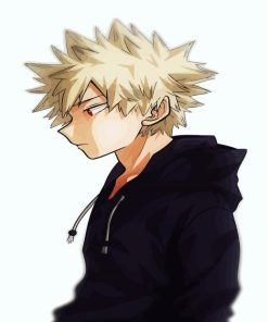 Katsuki Bakugo Side Profile paint by numbers