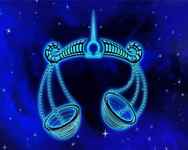 Balance Libra Sign paint by numbers