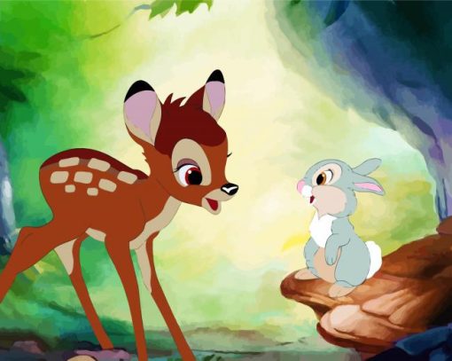 Bambi And Thumper paint by numbers