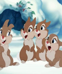 Thumper Bunnies Characters paint by numbers