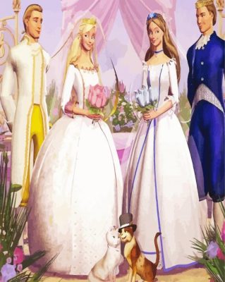 Barbie Wedding paint by numbers