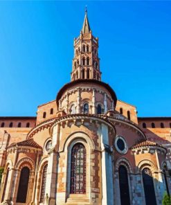 The Basilica Of Saint Sernin paint by numbers