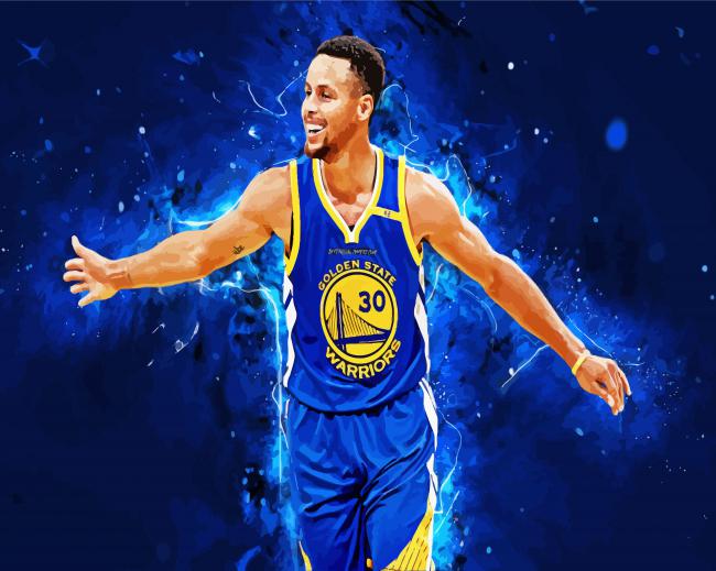 Basketball Player Curry paint by numbers