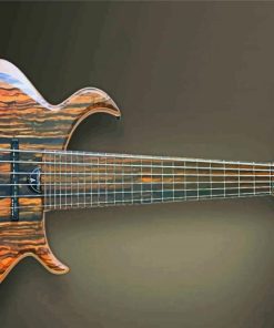 Aesthetic Bass Guitar paint by numbers