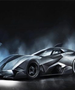 Batmobile Batman Car paint by numbers