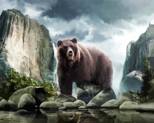 Big Bear Animal paint by numbers